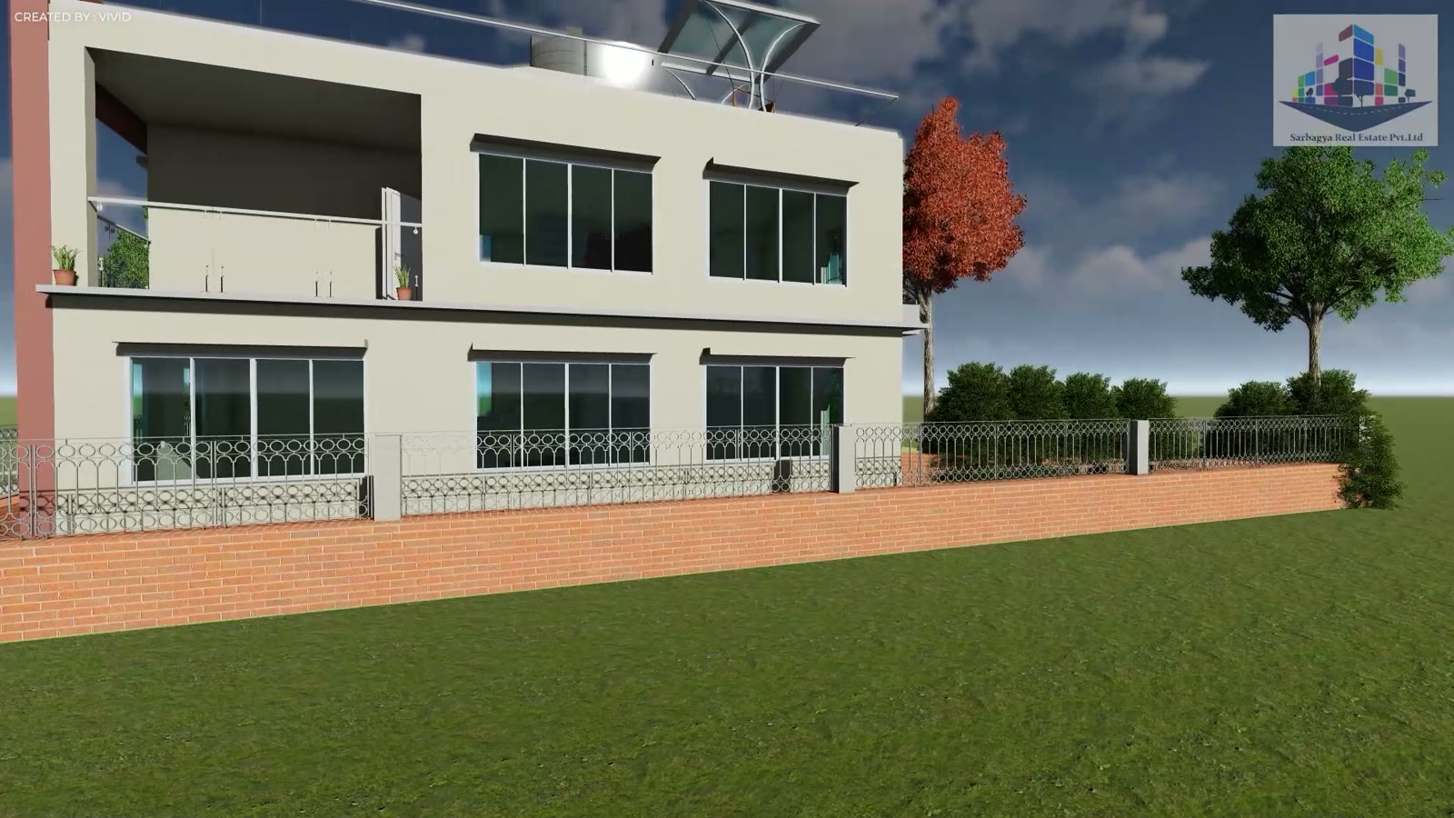 Terrace level and roof deck
