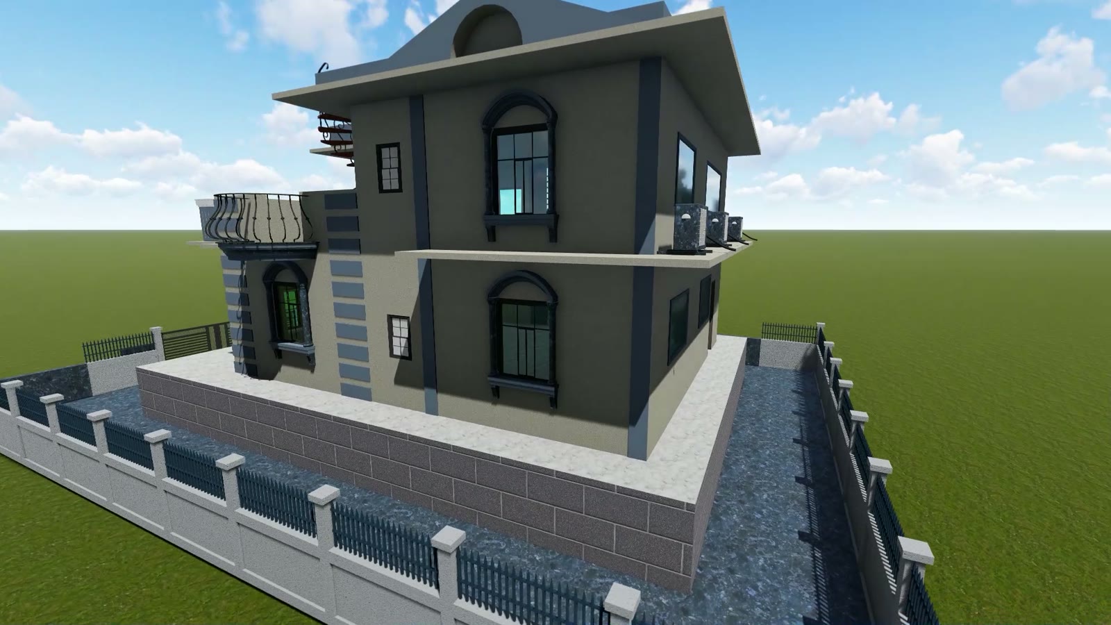 Classical porch and column order