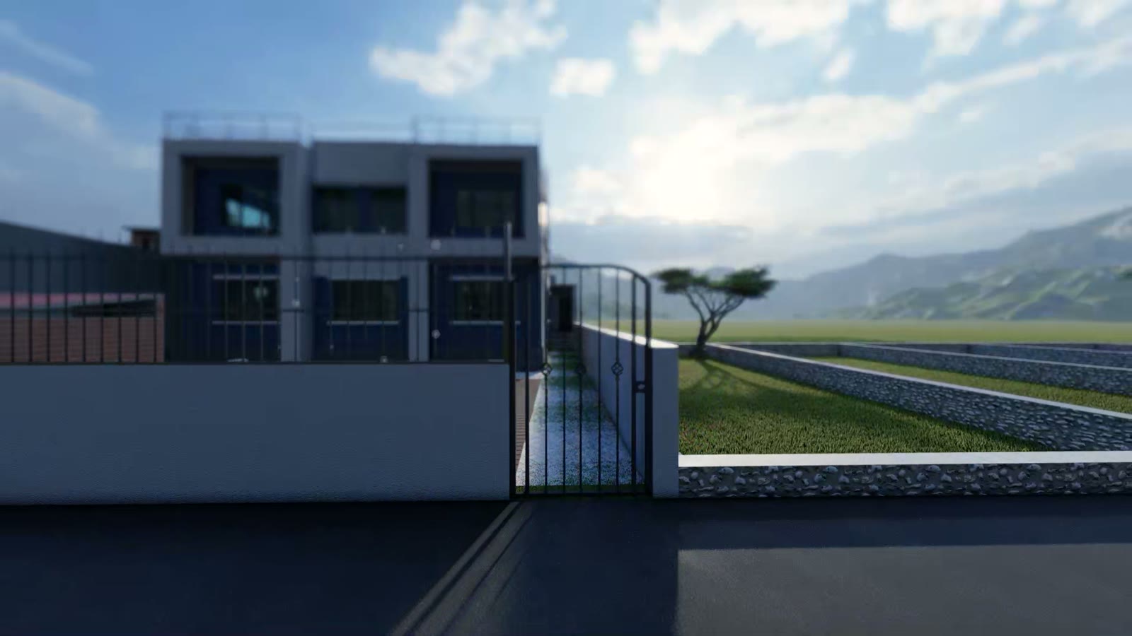 Hillside massing