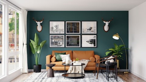 Grey modern living room