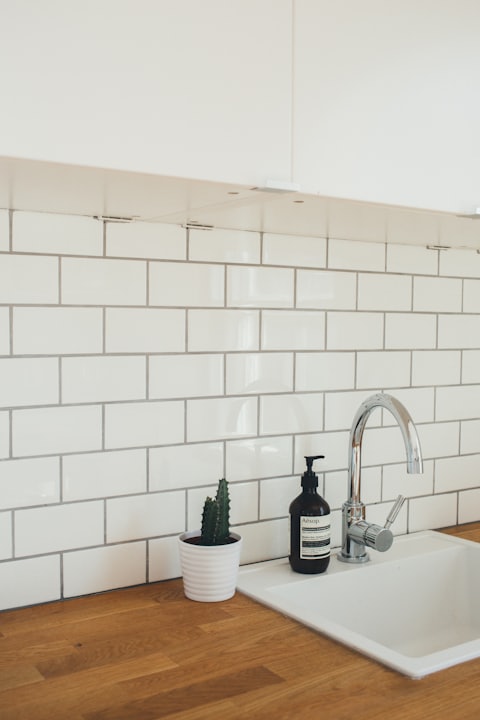 White subway tile